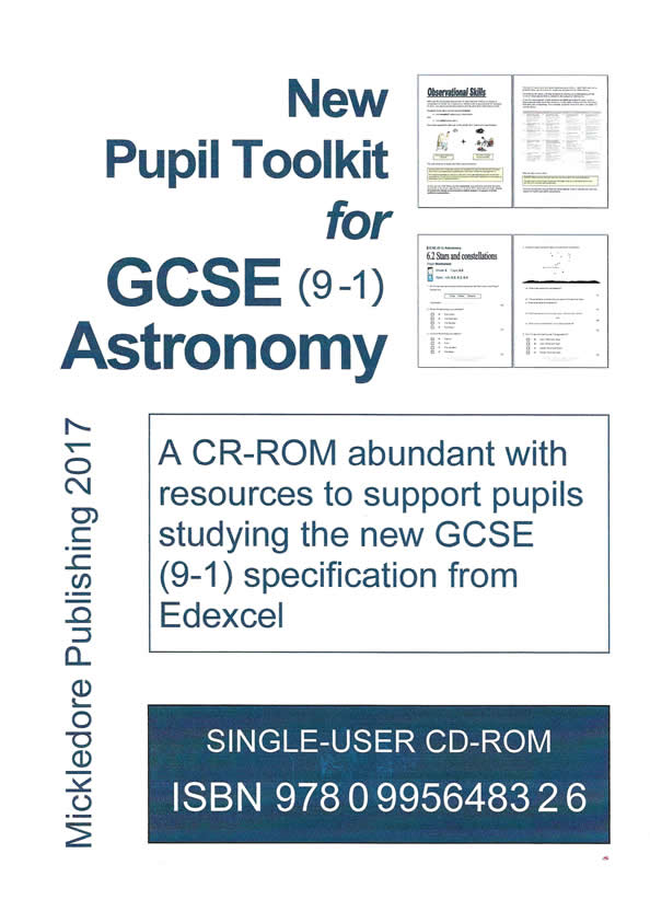New Pupil Toolkit for GCSE (9-1) Astronomy